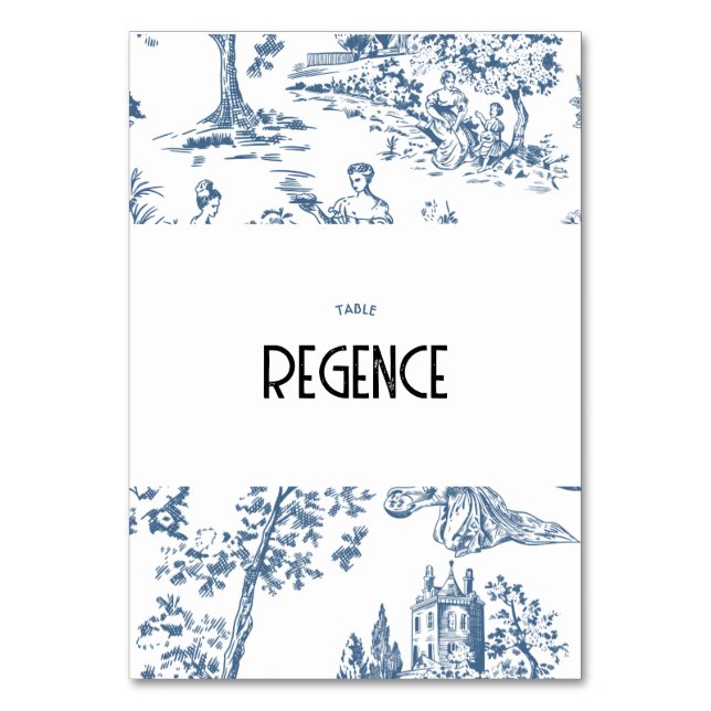 Tafelname - Victoria Tischnummer (Vorderseite)