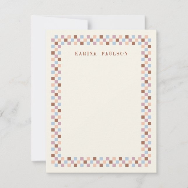 Tafelrahmen - Note Card - Braun Mitteilungskarte (Vorderseite)