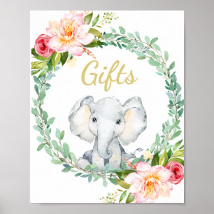 Tafelschild für Babydusche Poster