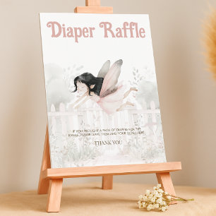 Tafelschild für brünette Babywindeln Poster