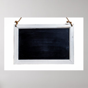 Tafelschild schwarz poster