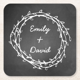 Tafelwreath-kundenspezifische PapierUntersetzer Rechteckiger Pappuntersetzer