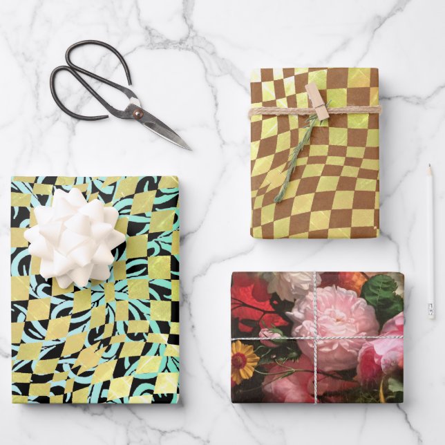 Taffi Op Art Échantillon Feuilles de papier d'enve (Recto)