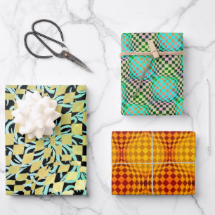 Taffi Op Art Échantillon Feuilles de papier d'enve