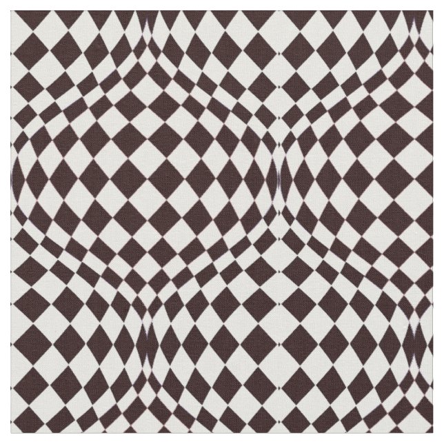 Taffi Op Art Schwarz-Weiß Stoff (Nahaufnahme)