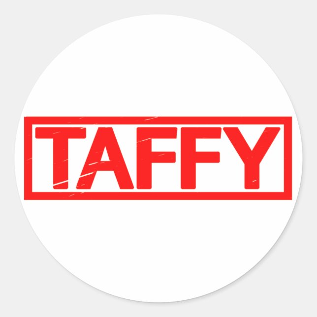 Taffy Briefmarke Runder Aufkleber (Vorderseite)