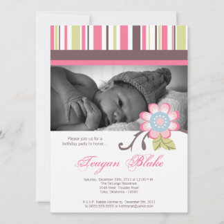 Taffy Spring Blume Floral Gir Birthday Einladung