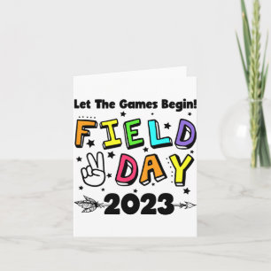Tag 2023 Lass The Games Begin Kids Boys Girls Teac Karte