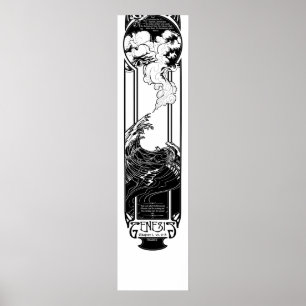 Tag 2 des Schaffungs-Plakats Poster