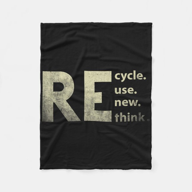 Tag 4: Erneute Recycelte Erde überdenken Fleecedecke (Vorderseite)