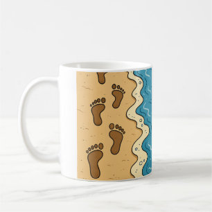 Tag am Strand Kaffeetasse