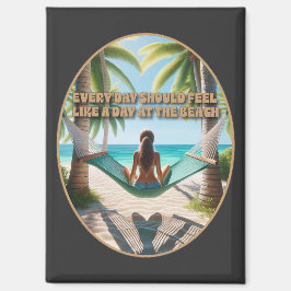 Tag am Strand Magnet