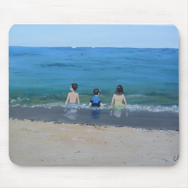 Tag am Strand Mousepad (Vorne)