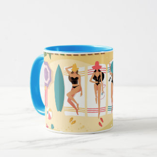 Tag am Strand Tasse