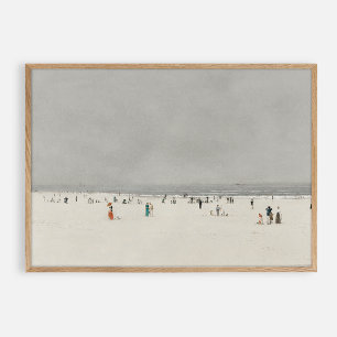 Tag am Strand. Vintag Poster