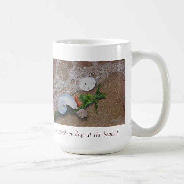Tag an der Strand-Tasse Kaffeetasse (Rechts)