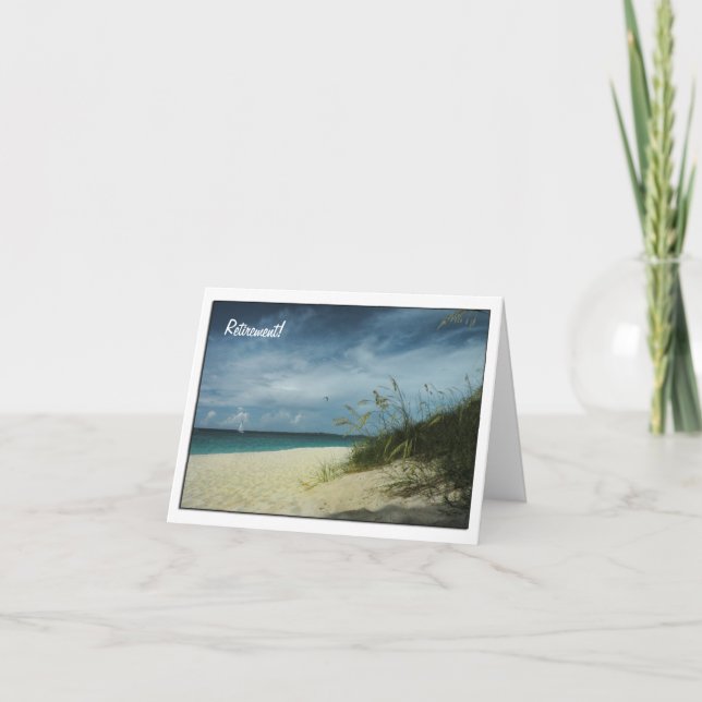 Tag bei der Beach Rentiment Card Karte (Vorderseite)