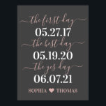 Tag Beste Tag Ja Tag Hochzeit Datum Unterschreiben Poster<br><div class="desc">Der First Day Best Day Yes Day Wedding Date Print ist die perfekte Ergänzung zu Ihrem Zuhause,  Jubiläum Party oder Hochzeitsempfang.</div>