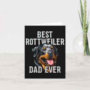 Tag. Bester Rottweiler Vater je Hund Vater Karte