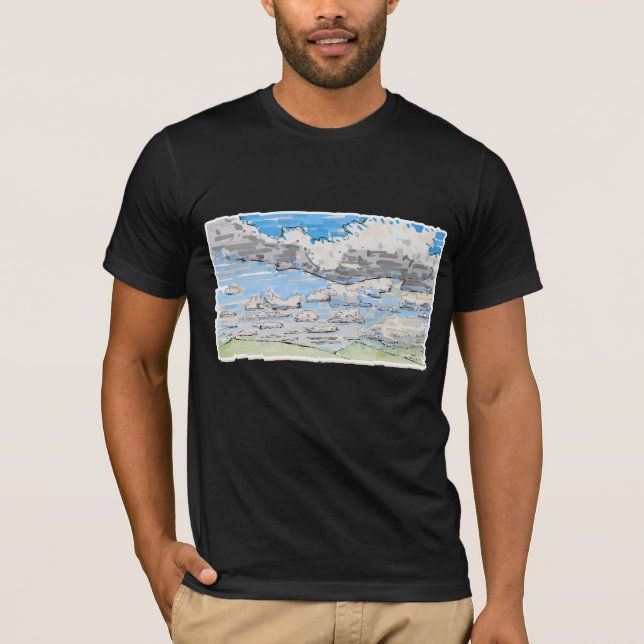Tag bewölkt T-Shirt (Vorderseite)
