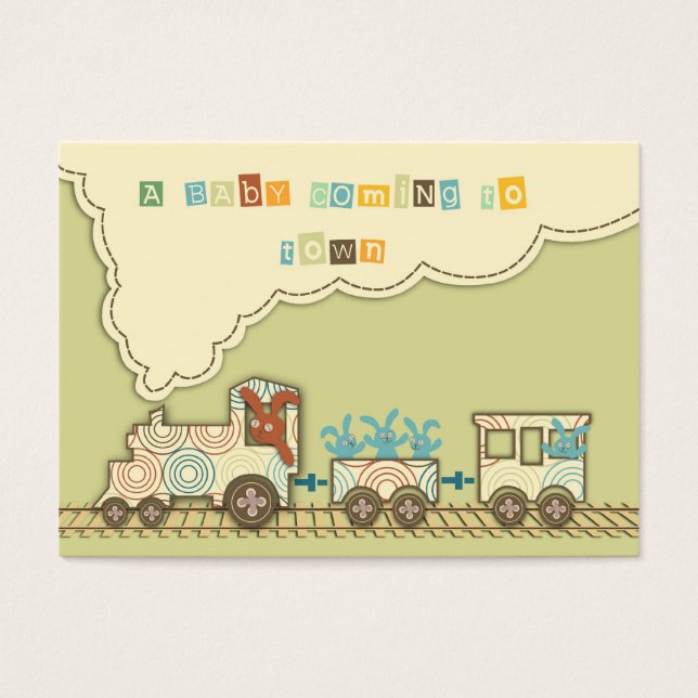 Tag cadeau du train Choo Choo (Devant)