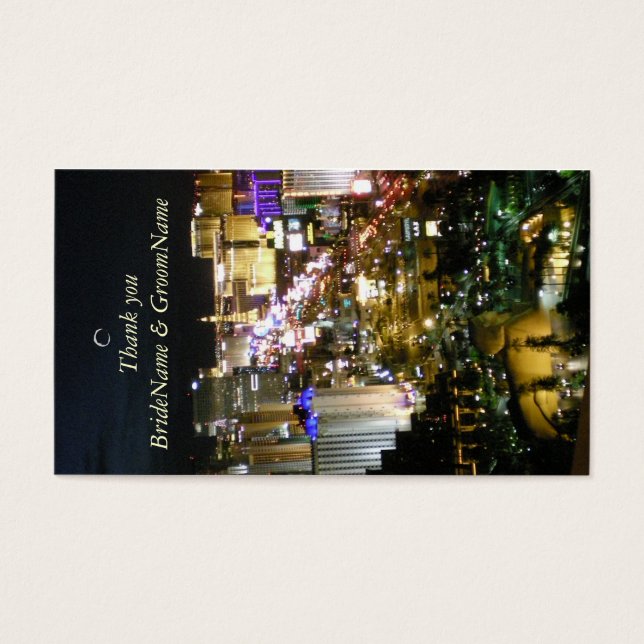 Tag cadeau Merci Las Vegas Nevada (Devant)