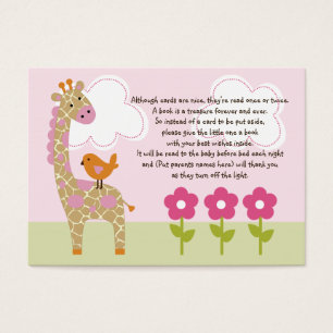 Tag/Carte Jungle Girl/Jungle Jill Giraffe Favorise