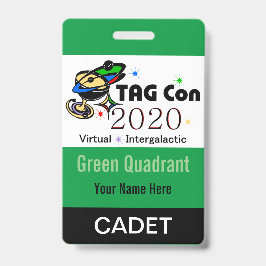 TAG Con 2020 - Green Quadrant - Cadet Abzeichen Ausweis