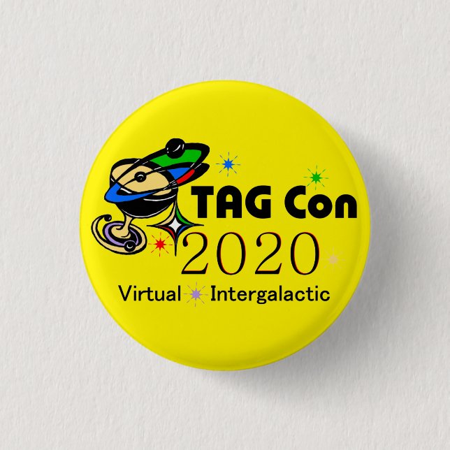 TAG Con 2020-Virtual Intergalaktic YELLOW QUADRANT Button (Vorderseite)