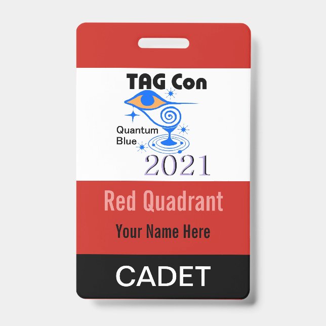 TAG Con 2021 - Roter Quadrant - Abzeichen Cadet Ausweis (Vorderseite)