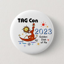 TAG Con 2023 - Goldener Ra Button-Datenträger