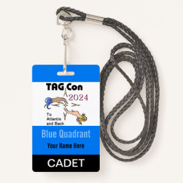 TAG Con 2024 - Blue Quadrant - Cadet Abzeichen Ausweis