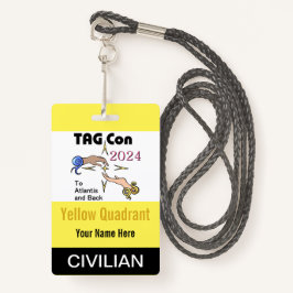 TAG Con 2024 - Gelber Quadrant - Ziviles Abzeichen Ausweis