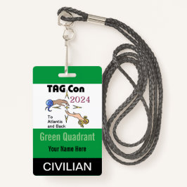 TAG Con 2024 - Grüner Quadrant - Ziviles Abzeichen Ausweis
