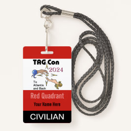 TAG Con 2024 - Roter Quadrant - Ziviles Abzeichen Ausweis