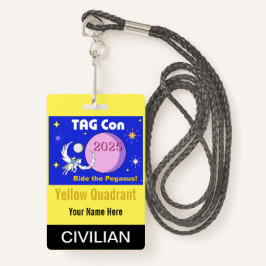 TAG Con 2025 - Gelber Quadrant - Ziviles Abzeichen Ausweis