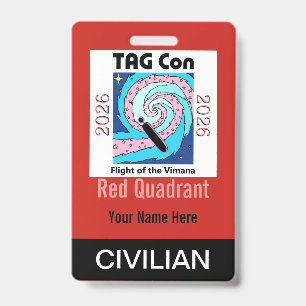TAG Con 2026 - Roter Quadrant - Zivilabzeichen Ausweis