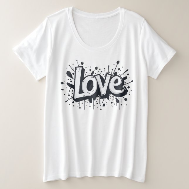 Tag d'amour monochrome (Design devant)