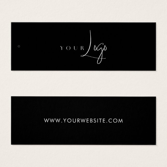 Tag de Étiquette du logo d'entreprise moderne (Devant & derrière)