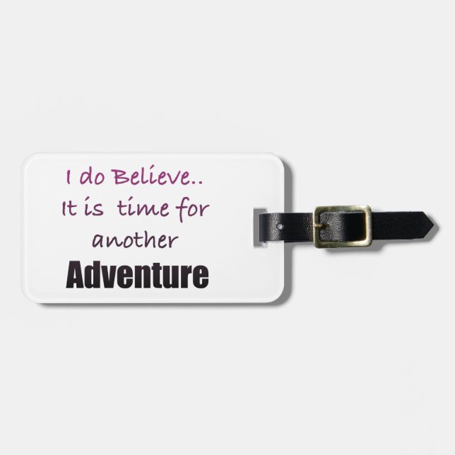 Tag der Abenteuer-Zeit Gepäckanhänger (Vorderseite horizontal)