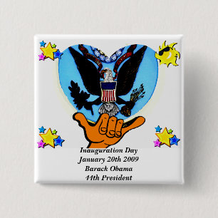 Tag der Amtseinführung 2009_ OBAMA_ Schaltfläche Button