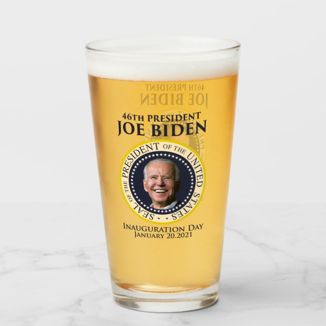 Tag der Amtseinführung 2021 Präsident Biden Glas (Vorne (Gefüllt))