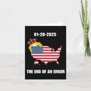 Tag der Amtseinführung 2025 Ende eines Fehlers 20 Karte
