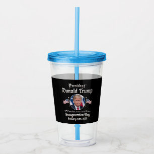 Tag der Amtseinführung Trumps 2025 47. Präsident d Acryltrinkbecher