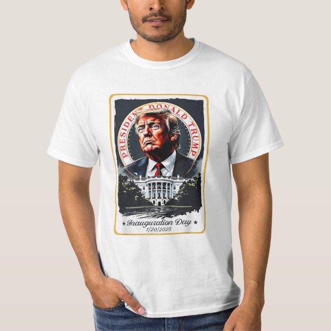 Tag der Amtseinführung Trumps 2025 T-Shirt (Vorderseite)