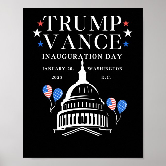 Tag der Amtseinführung Trumps Poster (Vorne)