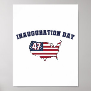 Tag der Amtseinführung von Donald Trump 47. Präsid Poster