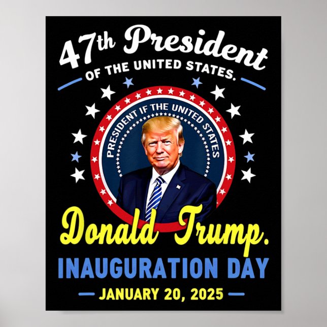 Tag der Amtseinführung von Präsident Donald Trump Poster (Vorne)