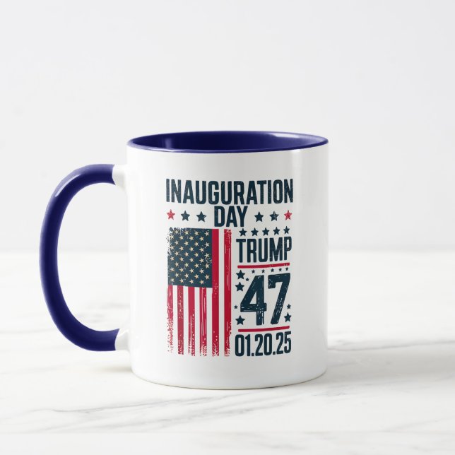 Tag der Amtseinführung von Präsident Donald Trump  Tasse (Links)