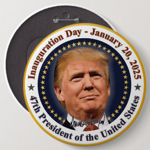 Tag der Amtseinführung von Präsident Trump am 20. Button